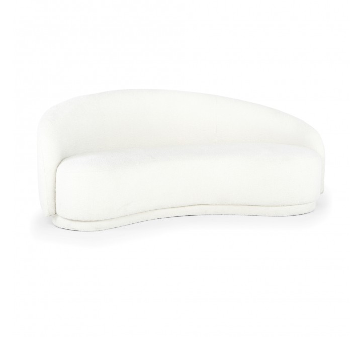 Moe's Home Collection Excelsior Sofa Cream - Front Side Angle