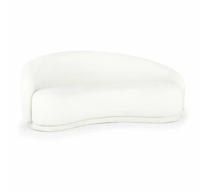 Moe's Home Collection Excelsior Sofa Cream - Front Side Angle