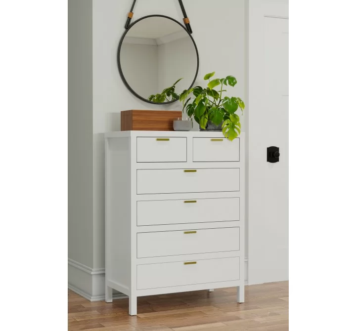 Alpine Furniture Carmel Chest in White - Lifestyle