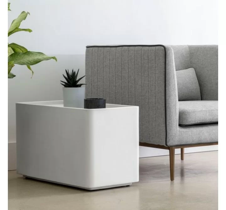 Sunpan Liza Side Table White - Lifestyle