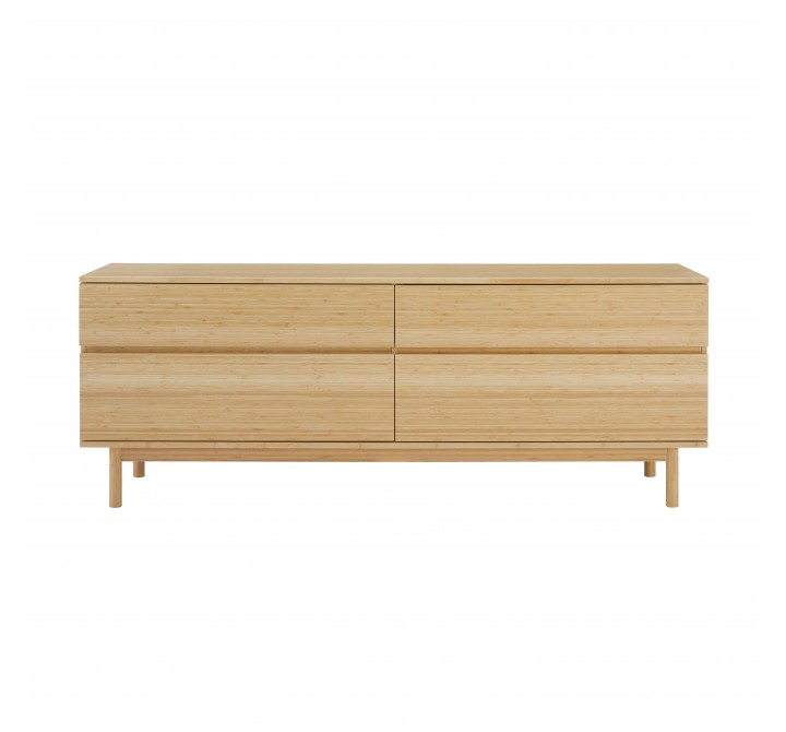 Greenington Monterey 4 Drawer Double Dresser, Wheat - Front Angle