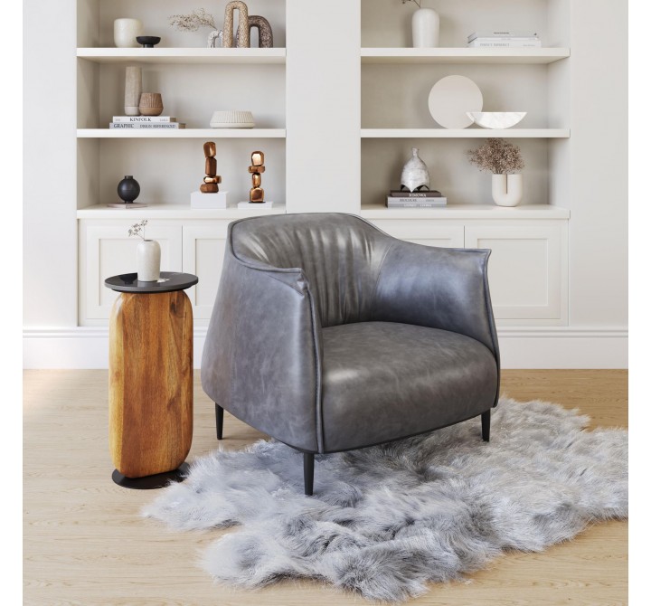 Julian Accent Chair in Gray- Lifestyle 1