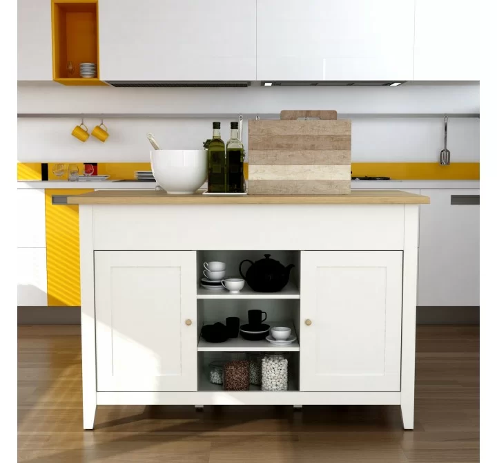Anderson Teak Delphi 53" Kitchen Island Cabinet - Lifestyle