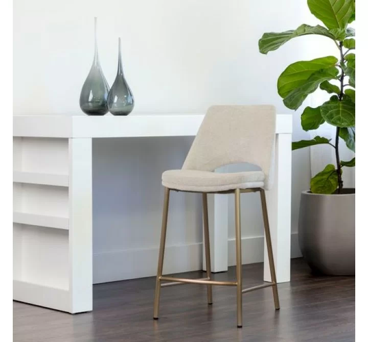 Sunpan Radella Counter Stool Bergen Taupe - Lifestyle