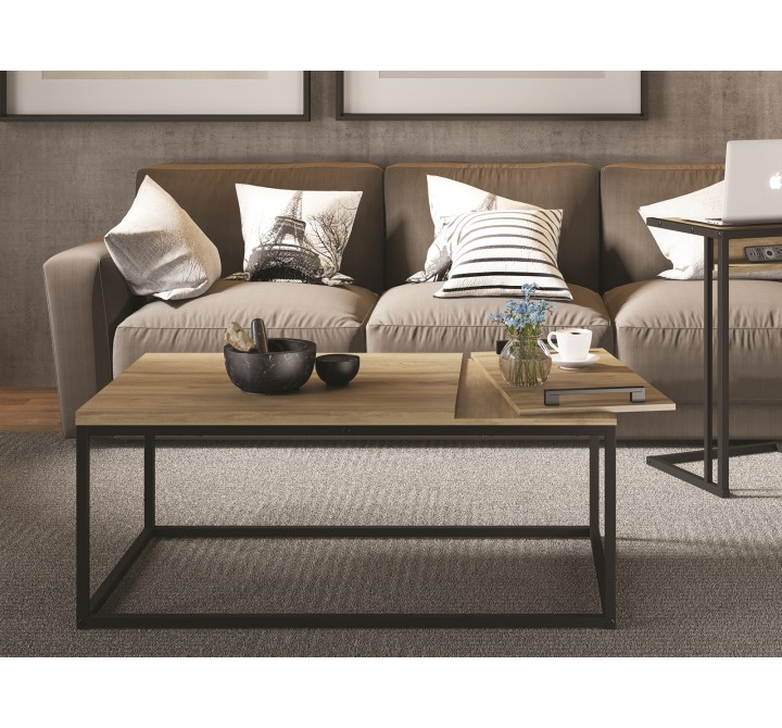 Casabianca NOA Coffee Table In Oak - Lifestyle Front