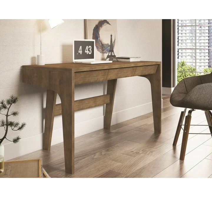 Casabianca BALTIMORE Office Desk In Walnut Melamine - Lifestyle