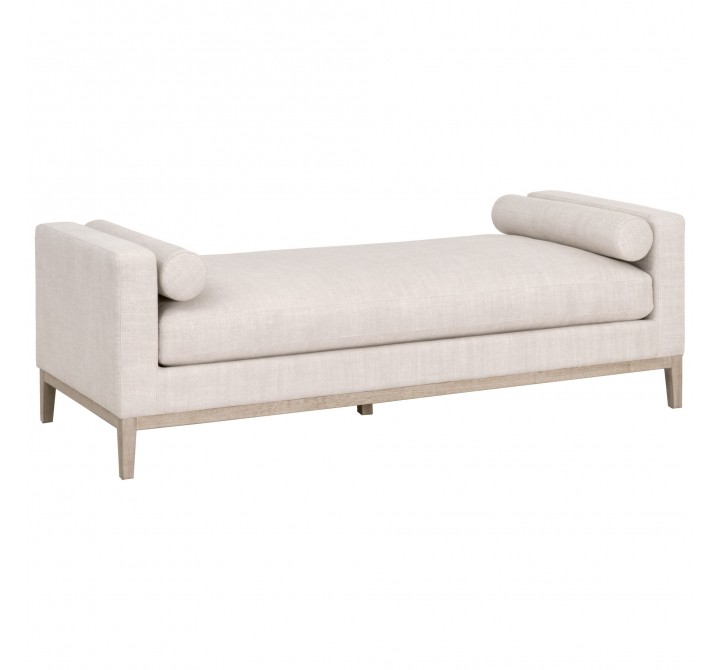 Essentials For Living Keaton Daybed, Bisque, Natural Gray Oak - Front Side Angle