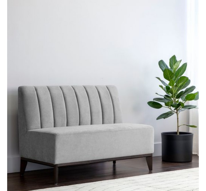 Sunpan Kosovo Modular Banquette Bench Polo Club Stone - Lifestyle