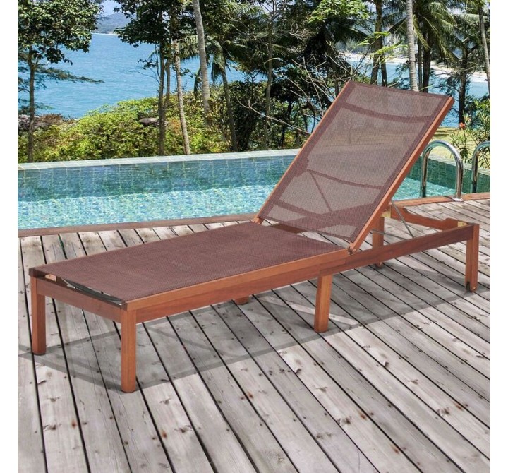 Amazonia Zuiderdam Patio Lounger - Brow