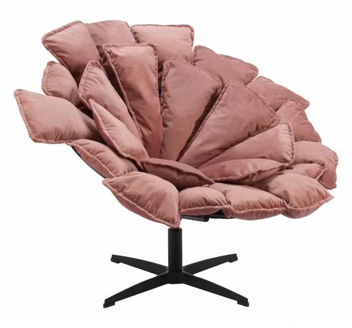 Kipas Accent Chair in Pink- Front View