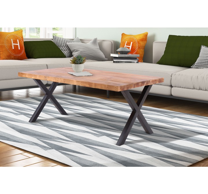 Crawford and Burke Vivienne 44" Reclaimed Wood Cocktail Table, Lifestyle
