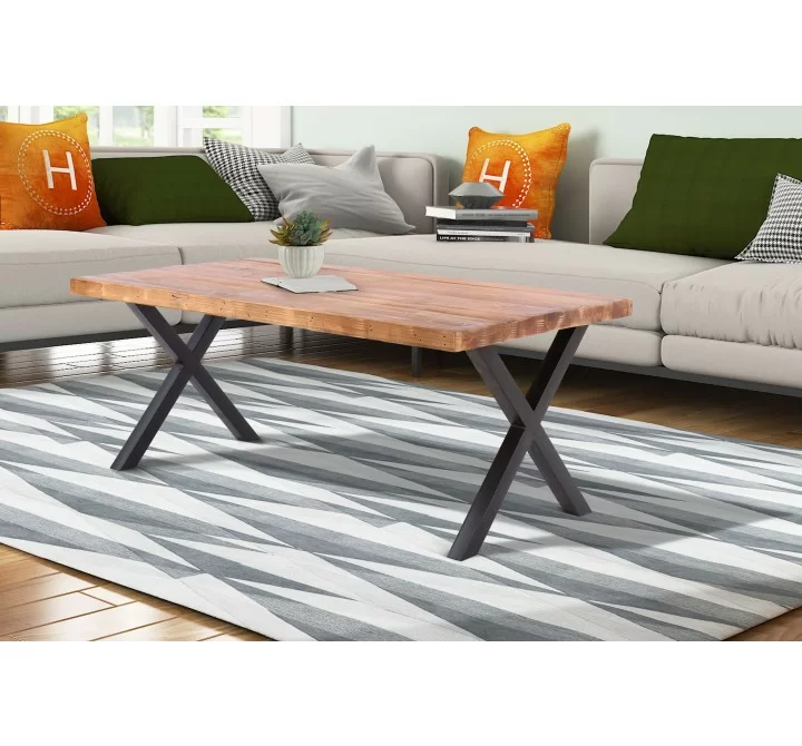Crawford and Burke Vivienne 44" Reclaimed Wood Cocktail Table, Lifestyle