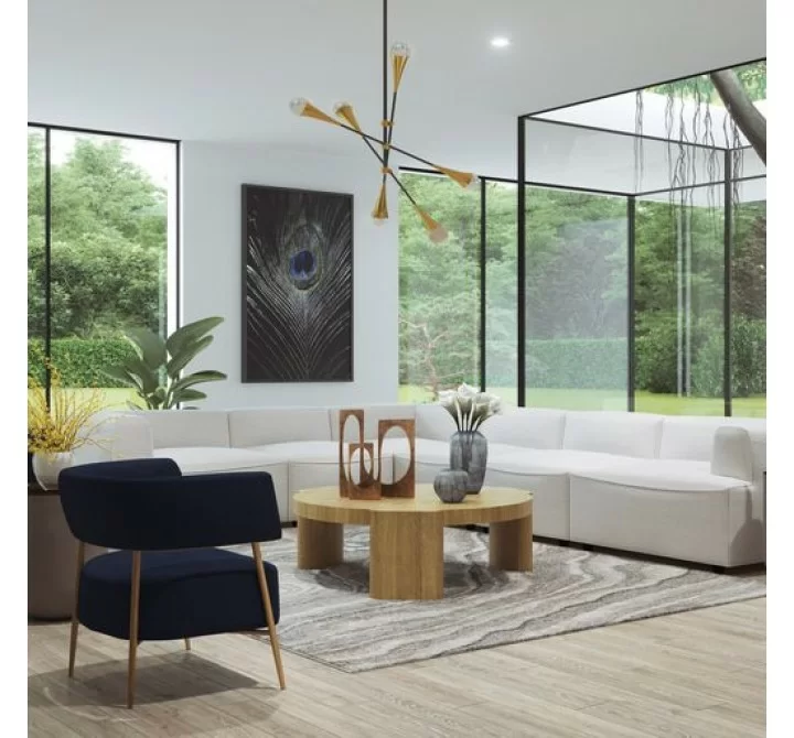 Sunpan Maestro Lounge Chair Danny Navy - Lifestyle