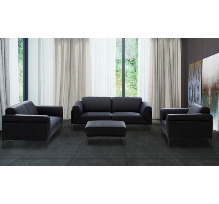 J&M Furniture Knight Sofa Collection In Black 