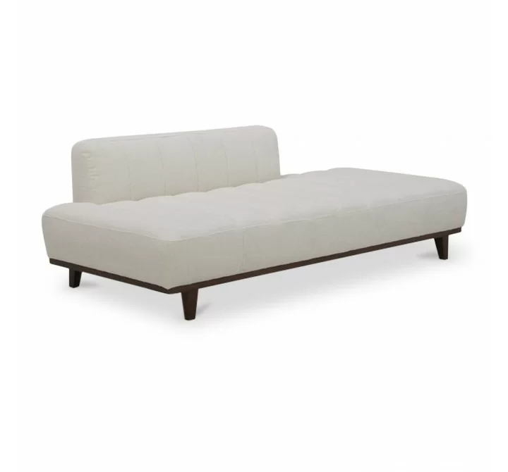Moe's Home Collection Bennett Daybed, Warm White - Front Side Angle