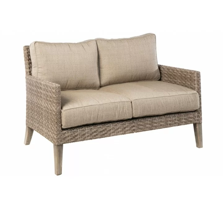 Alfresco Home Cornwall Deep Seating Love Seat - Front Side Angle
