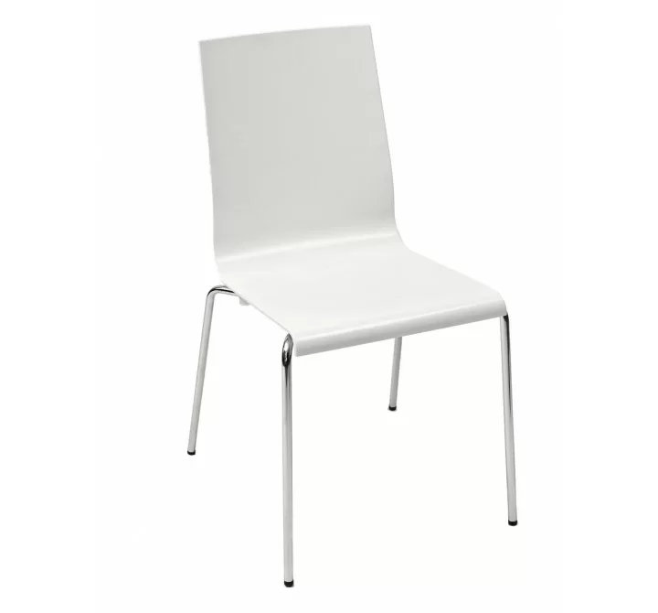 Technopolymer With Chromed Steel Tube Frame Chair - KUADRA-S 