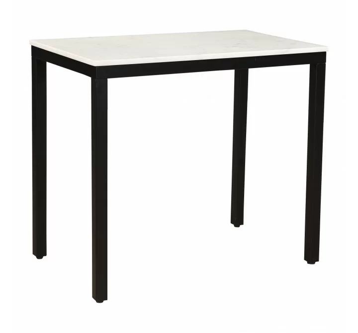 Moe's Home Collection Parson Mini Desk White Marble - Front Side Angle