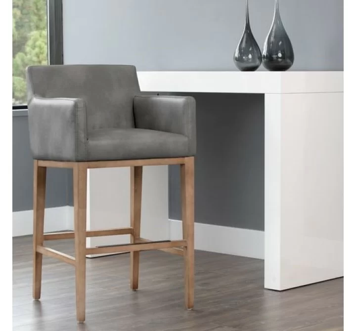 Sunpan Lionel Barstool - Bravo Metal - Lifestyle