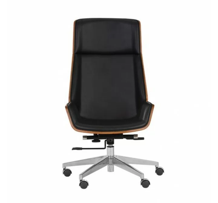 Sunpan Rhett Office Chair - Dillon Black - Front Angle