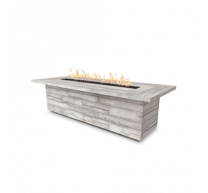The Outdoor Plus Laguna Wood Grain Fire Pit