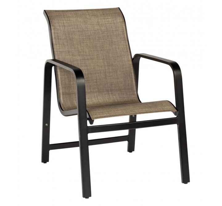 Woodard Landings Sling Dining Armchair - Stackable 