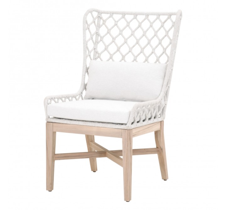 Essentials For Living Lattis Outdoor Wing Chair - Front Side Angle