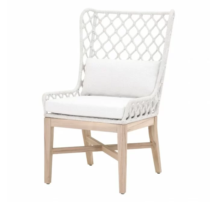 Essentials For Living Lattis Outdoor Wing Chair - Front Side Angle