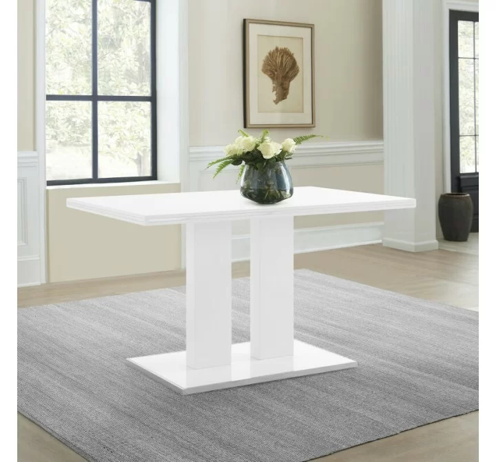 Armen Living Amanda Dining Table In White