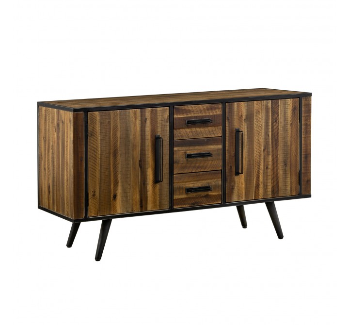 Cusco Acacia Rustic Buffet Cabinet - Angled