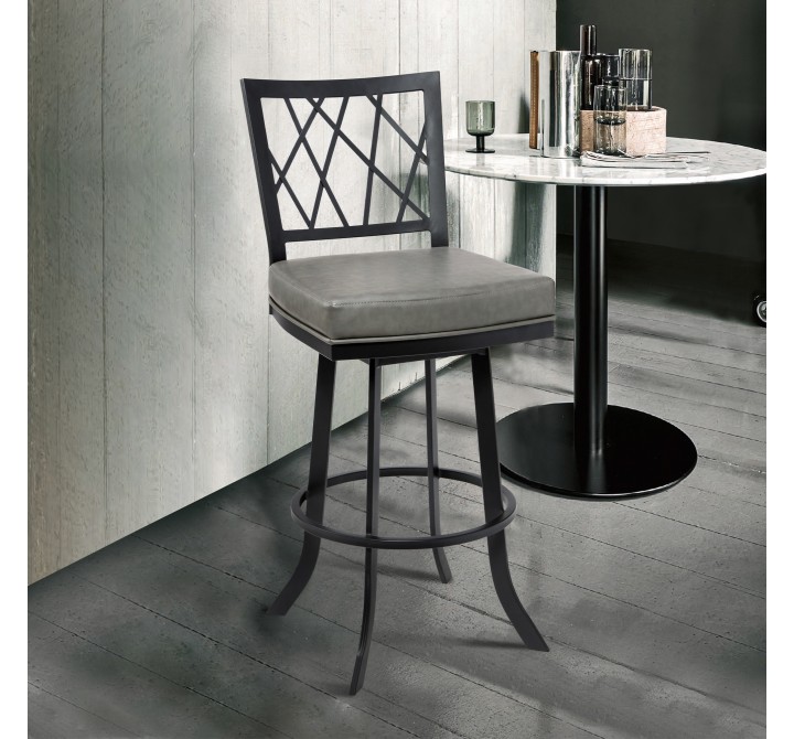 Armen Living Giselle Contemporary 26" Counter Height Barstool - Lifestyle 