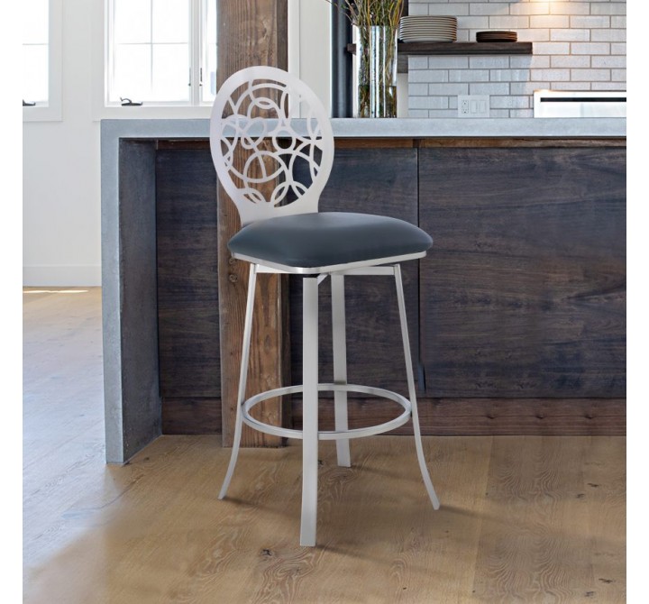 Armen Living Lotus Contemporary 26" Counter Height Barstool 