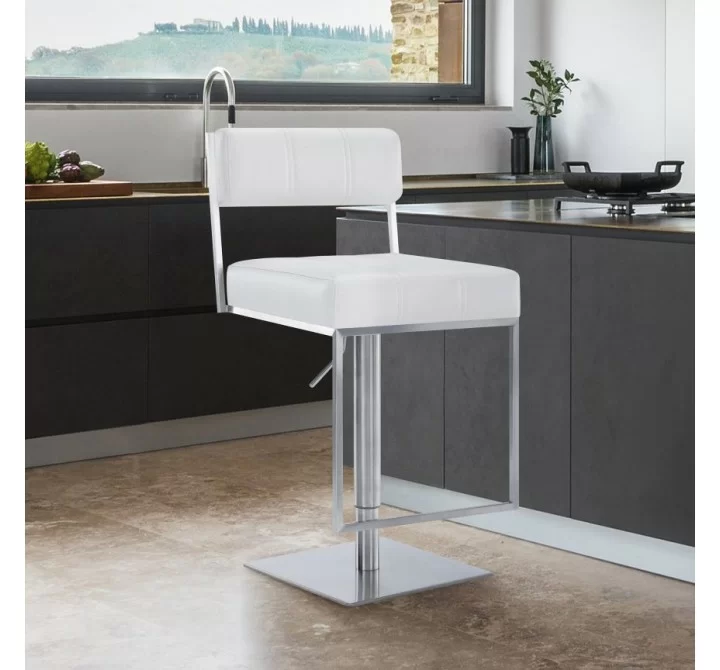 Armen Living Michele Contemporary Swivel Barstool