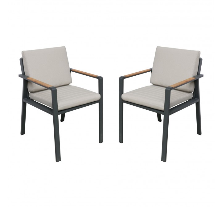 Nofi Outdoor Patio Dining Chair  - Set of 2