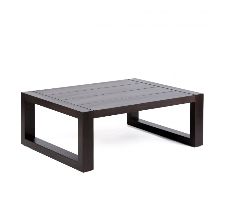 Paradise Outdoor Patio Solid Eucalyptus Wood Coffee with Dark Finish