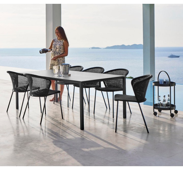 Cane-Line Lean Chair, Stackable, Cane-Line Weave