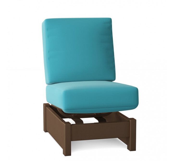 Telescope Casual Leeward Marine Grade Polymer Deep Cushion Armless Single-Seat Fixed Sectional