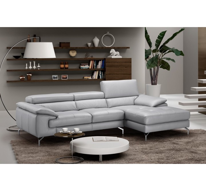 J&M Furniture Liam Premium Leather Sectional Indoor Right View