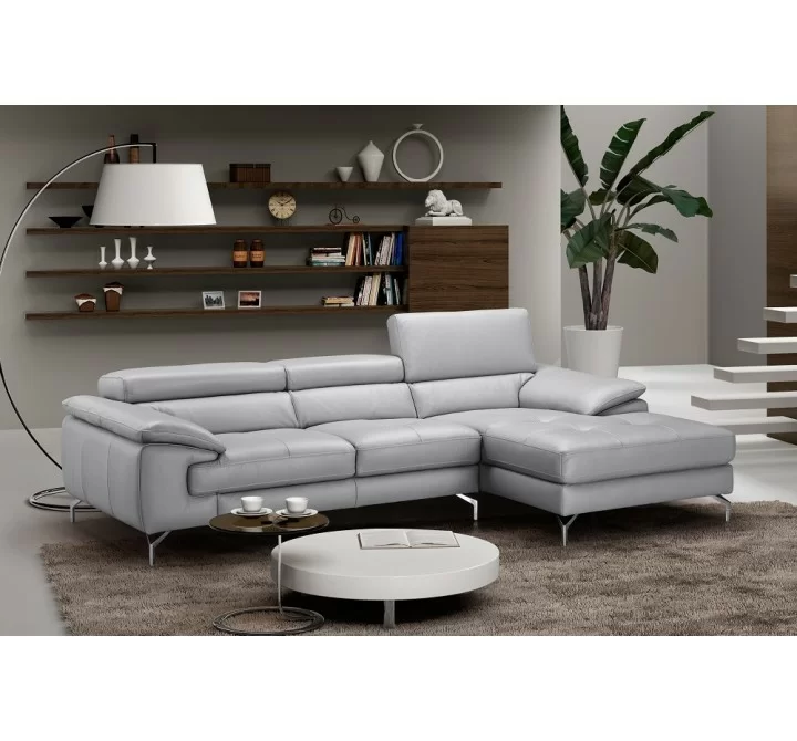 J&M Furniture Liam Premium Leather Sectional Indoor Right View
