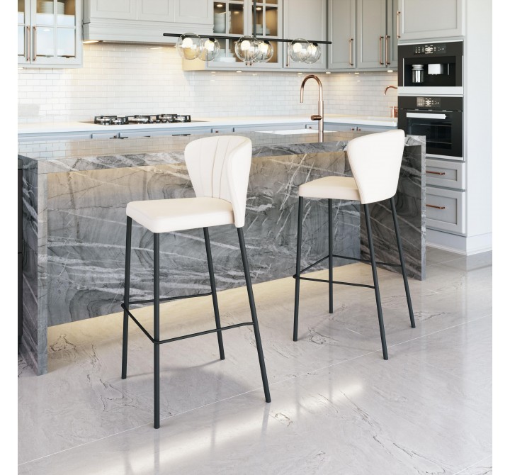 Linz Barstool in Cream- Lifestyle 1
