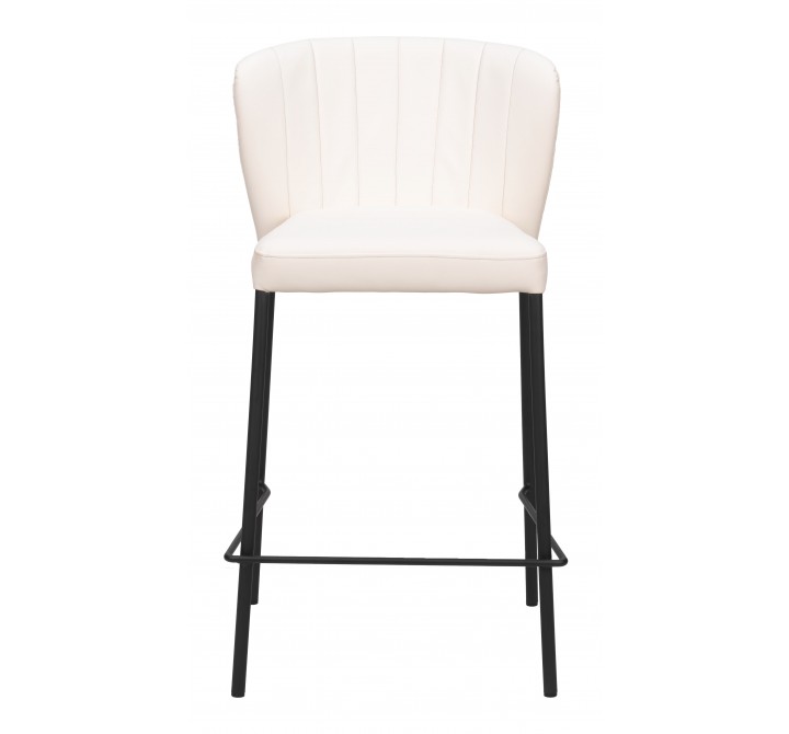Linz Counter Stool in Cream- front view 1