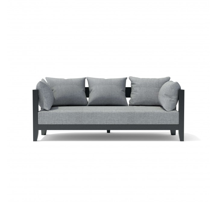 Anderson Teak Coronado Deep Seating Aluminum Sofa front
