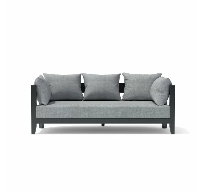 Anderson Teak Coronado Deep Seating Aluminum Sofa front