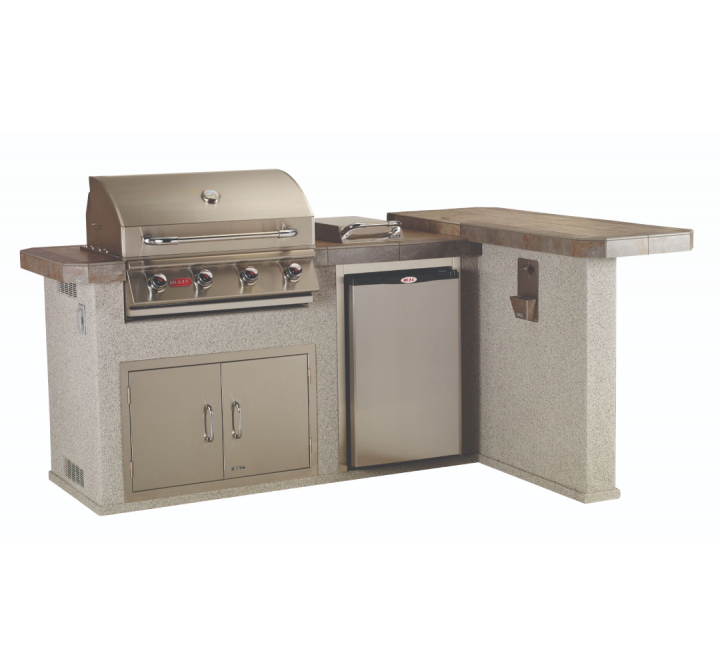 Bull BBQ Luxury Q Outdoor Kitchen & Grill - Angled