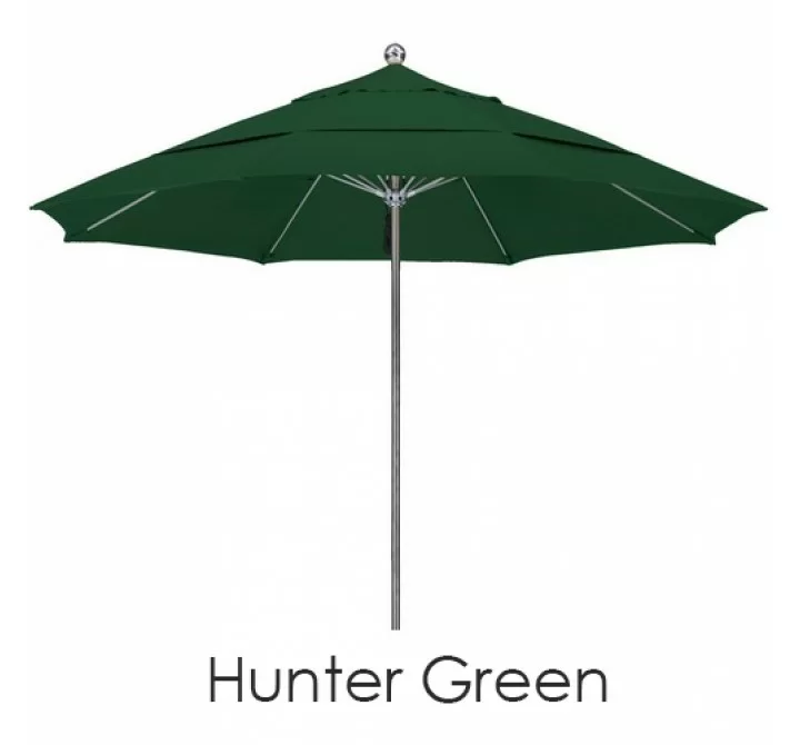 California Umbrella 11'S Steel SinglePole FGlass Ribs M Umbrella DV Anodized - Olefin