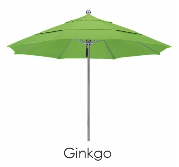California Umbrella 11'S Steel SinglePole FGlass Ribs M Umbrella DV Anodized - Pacifica