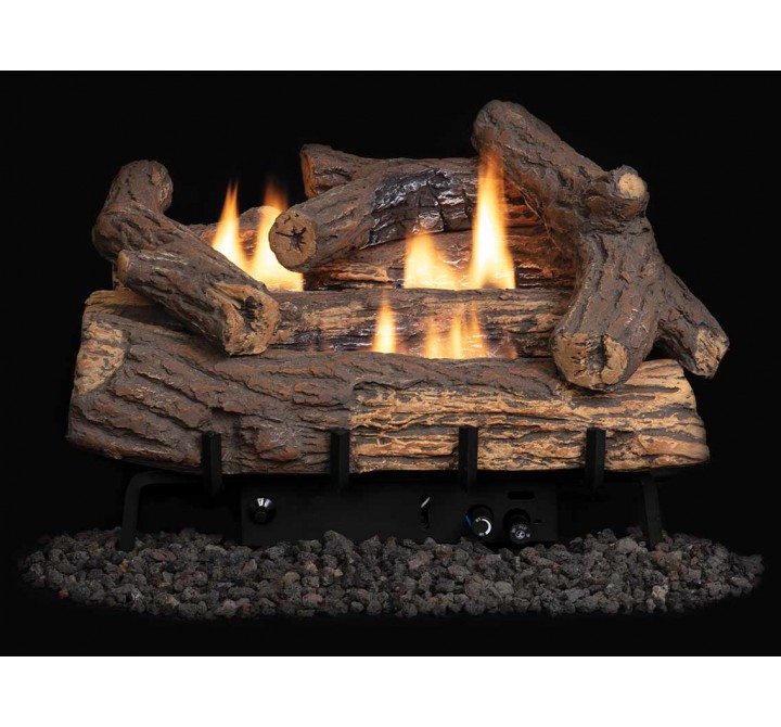 Superior Fireplaces 18"/24" Golden Oak Logs And Ceramic Fiber (