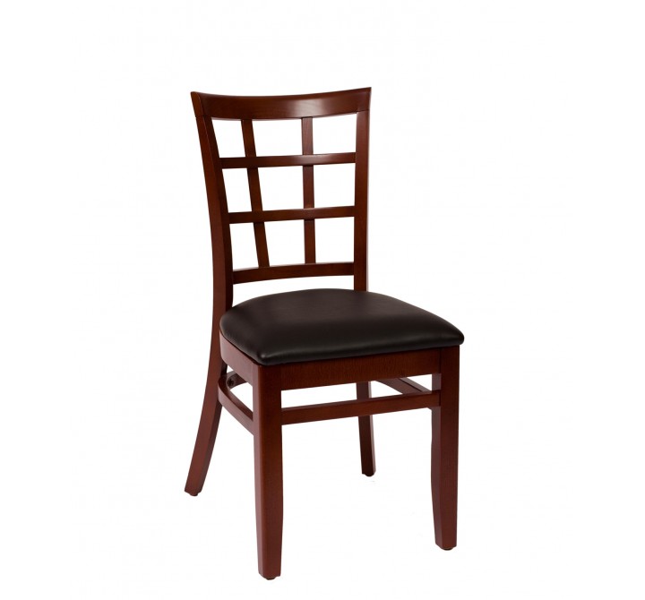 Pennington Ladder Back Chair - Black with Cushion