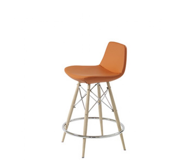 Mobili Modern Lyra Dowel PPM Counter Stool