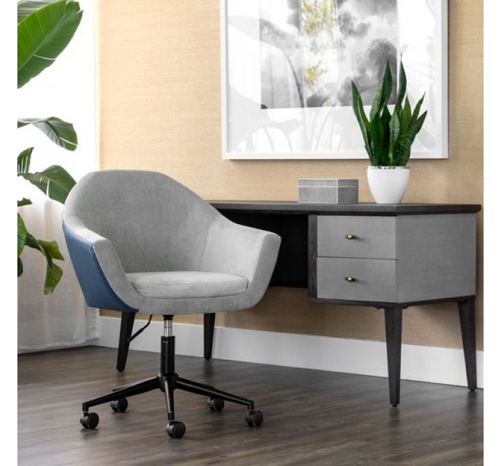 Sunpan Mike Officer Chair Polo Club Stone / Dillon Thunder - Lifestyle